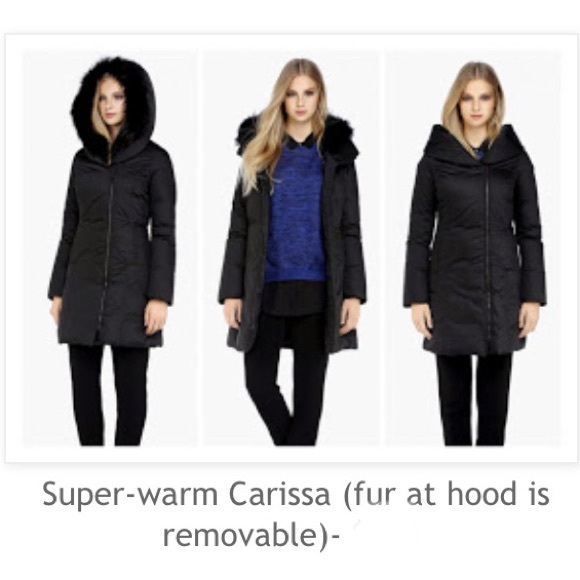 ❄️NWT Soia & Kyo down winter coat with fur at hood - Picture 11 of 16